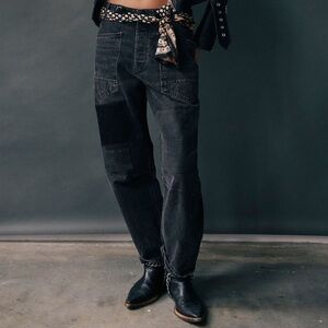 Free people black moxie jeans